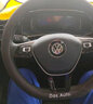 适用于大众方向盘套冬季朗逸速腾21款宝来迈腾cc帕萨特polo高尔夫途岳探岳探歌途昂途观L超薄真皮 大众-翻毛皮+打孔真皮【时尚黑】（圆形） 实拍图
