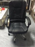 百魅（BAIMEI）电脑椅家用皮椅办公椅子可午睡办公室老板椅可躺久坐人体工学 -黑色+7点按摩黑色+弹簧包座垫 钢制脚+无搁脚 实拍图