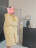 相伊恋人羽绒棉服女25年秋冬季中长款加厚棉衣外套新款宽松棉袄学生面包服 奶黄色 L 【适合120-140斤】 实拍图