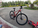 凤凰（Phoenix）山地自行车成人男女学生铝合金油碟禧玛诺变速轴承培林单车山地车 尊贵红/油刹/可锁减震 27.5英寸 30速蓝图A7（可兼容禧玛诺） 实拍图