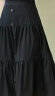 betu百图女装复古中长气质纯色显瘦蛋糕半身裙女2102T40 黑色 XS 实拍图