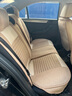 老垫家新款亚麻汽车坐垫四季通用全包围养生布艺座垫汽车座套全包座套 经典舒适款-温馨米-标准版 全车五座-下单留言车型 实拍图
