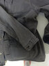 望了型300斤特大码牛仔外套男加肥加大宽松工装外套夹克衣服青年字母刺绣牛仔外套时尚夹克衫男 8008深灰加绒加厚大码牛仔夹克 6XL【建议200-220斤】 实拍图
