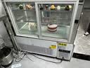 乐创（lecon）蛋糕柜展示柜商用水果冷藏保鲜柜寿司饮料熟食玻璃加厚(白色直角0.9米台式)LC-DK-HYR520 实拍图