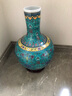 loyo景德镇陶瓷器仿古粉彩花瓶客厅中式摆件结婚礼物博古架装饰工艺品 大号绿色珐琅彩天球花瓶+底座 实拍图