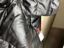 雅鹿羽绒服女短款轻薄冬连帽韩版时尚休闲白鸭绒外套修身AP 黑色 M 实拍图