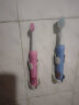 佳禾美（JIAHEMEI） 儿童电动牙刷声波充电全自动3-6-12岁小孩女生学生男女童软毛头洁牙神器声波智能清洁牙刷 兄妹2支装（共8支刷头） 实拍图