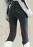 真维斯（JEANSWEST）牛仔裤女士2025冬季高腰显瘦加绒裤女修身铅笔小脚裤子蓝灰加绒26 实拍图