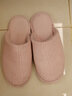 merdor日式棉拖鞋女秋冬季室内冬天情侣保暖地板拖鞋男士居家用防滑软底 粉色【加绒款】 37-38 实拍图