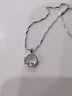 建禄一鹿路有你银项链女士轻奢吊坠锁骨链首饰品生日母亲节礼物送老婆 白玉髓银项链-证书+玫瑰礼盒】 实拍图
