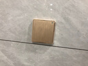 USP国际电工国际电工开关插座面板86型暗装二三插拉丝金色电脑墙壁电源插座 一开三孔16A/开关可控制插座 实拍图