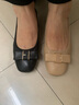 森达女鞋秋冬新款商场同款通勤真皮鞋粗跟浅口单鞋高跟鞋XAG01CQ4 黑色 36 实拍图