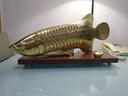 佐森 金龙鱼 铜摆件客厅工艺品电视酒柜创意家居办公室装饰店铺饭店酒店开业礼品乔迁新居朋友礼物 金龙鱼（长50CM）含底座【礼盒包装】 实拍图