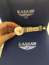KASSAW 24K黄金 999足金币金表瑞士认证卡梭名表手表男士机械表腕表防水 K555G.时尚间金（鉴定证书） 实拍图