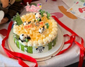 味多美 蛋糕生鲜 水果儿童奶油生日蛋糕 北京同城配送  熊猫乐园蛋糕 30cm 原味坯杂果夹心 实拍图