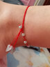 本命年红绳脚链女翡翠玉石转运珠平安红绳脚绳男女情侣款脚饰 适合脚腕尺寸20-25厘米佩戴 实物如图 实拍图