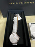 丹尼尔惠灵顿（DanielWellington）DW手表女 简约时尚女士手表石英欧美腕表 生日礼物送女友 【表径28mm】金色边白盘DW249 实拍图