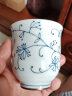 千代源光峰小蓝芽线唐草茶杯茶壶 日本原装进口陶瓷品茗杯日式茶具套装  小蓝芽茶壶 实拍图