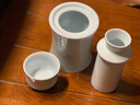 九楼阁 景德镇高白陶瓷老式黄酒烫酒壶古法中式温酒器 酒具套装 3两装 粉青圆形 标配=1壶1内胆1酒杯 实拍图