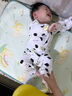 婧麒婴儿连体衣夏装新生男女宝宝夏季衣服纯棉薄款空调服爬服夏天 奶牛 73cm 实拍图