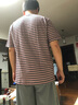 MUJI MUJI 男式 印度棉天竺编织 条纹短袖T恤 深海军蓝X图案 XL 实拍图