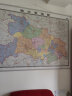 湖北省地图 地图挂图 大尺寸1.5米*1.1米 无拼缝 办公室、会议室挂图挂画背景墙面装饰 武汉 黄冈 实拍图