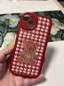 吟悦 适用苹果13/pro/max手机壳 iPhone新款卡通13mini全包镜头防摔网红硅胶皮纹软壳毛衣熊女款 (中国红)蓝色针织熊-贈保护膜 苹果13 实拍图