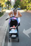 gb好孩子 婴儿推车 宝宝儿童手推车轻便折叠可坐可躺推车 便携式婴儿车 舒适避震小巧 星河紫 D640-S329BP 实拍图