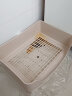 兔子厕所超大号防掀翻兔兔龙猫荷兰猪防喷尿尿便盆用品 抽屉式大四角米白色 实拍图