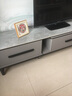 丰舍 茶几岩板茶几 现代简约岩板实木茶几小户型家用客厅组合精品家具 单边伸缩电视柜【意大利灰】 【12MM岩板】黑灰色框架 实拍图