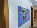 登比毛毡照片墙贴背景板儿童作品展示公司文化装饰贴 蓝色60*120cm 实拍图