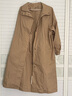 MUJI MUJI 女式 不易沾水 立领大衣 长袖外套女款风衣春季 米色 M (160/84A) 实拍图