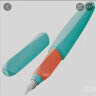 百利金 Pelikan德国进口P457彩色钢笔学生铱金练字扭扭笔 薄荷绿 EF尖 实拍图