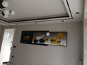 轩棠树 客厅装饰画新中式沙发背景墙壁画现代简约三联画轻奢餐厅墙画靠山招财风水书房晶瓷挂画 锦绣山河 小组合（左右40*60中60*80）布艺画 实拍图