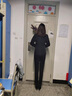 雅若美（yaruomei）小西装职业装女装套装工作服西服正装前台面试工装酒店ol通勤外套 黑色西装+裤子 L码(建议100-110斤) 实拍图