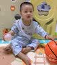 小素材儿童内衣纯棉套装宝宝婴儿睡衣薄款秋衣秋裤男童女童春秋衣服夏季 贝贝小鱼套头粉 90 实拍图