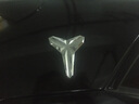 黑曼巴精神车贴logo标志kobe个性3D立体文字科创意金属改装装饰比车贴 银色-黑曼巴金属车标 实拍图