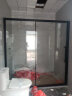 箭牌 黑色纳米整体淋浴房隔断一字形太空铝8MM钢化玻璃干湿分离浴室 定制款1.7-1.79M宽（一固一移） 晒单实拍图