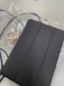 酷乐锋 适用于 苹果iPad MINI2/3保护套 蚕丝纹皮套 休眠唤醒/三折支架皮套 iPad迷你2/3 7.9英寸-黑色 实拍图