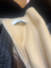 鄂尔多斯198023秋冬羊绒水纹双层保暖舒适女款长围巾 驼 180cmX30cm 实拍图