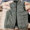 JEEP羽绒服男轻薄马甲男装保暖无袖白鸭绒外套上衣 豆绿 3XL  实拍图