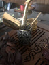 夏茗堂（XIAMINGTANG）夏茗堂六君子大马士革茶夹套装茶勺茶道配件精钢茶滤茶托茶漏套装 精钢茶配（金色六件套） 实拍图
