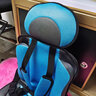 梨子儿童座椅0-4岁可坐可躺汽车用12岁简易便捷车载通用坐椅宝宝小孩 蓝色(大号) 实拍图