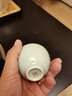 龙泉青瓷哥窑开片创意手工品茗杯小号功夫茶杯陶瓷会客主人杯茶碗茶盏单杯 弟窑粉青-礼盒装 实拍图