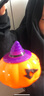 企米万圣节南瓜灯 万圣节装饰手提发光南瓜灯学校幼儿园儿童cosplay 大号糖果南瓜桶+带灯 实拍图