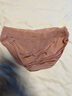金三塔女式内裤女真丝花边低腰无痕三角裤NZF9C218 西柚粉1260 L 实拍图