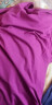 木棉林大码女装短袖t恤女2024夏装新款胖mm显瘦遮肚子宽松休闲纯色上衣 宝蓝色 6XL【建议220-240斤】 实拍图