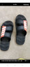 卡帝乐鳄鱼拖鞋男士休闲拖鞋浴室家居一字拖百搭凉拖鞋子 男 1492 黑红 43 实拍图
