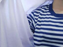 迷彩故事0夏季7海魂衫短袖体能服训练服夏蓝白条纹T恤男海魂衫体能服套装 海魂衫套装【上衣+裤子】 175/104-108 实拍图