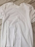 全棉时代春夏男士5A级抗菌短袖夏季休闲百搭内搭T恤 V白色 2XL (185) 实拍图